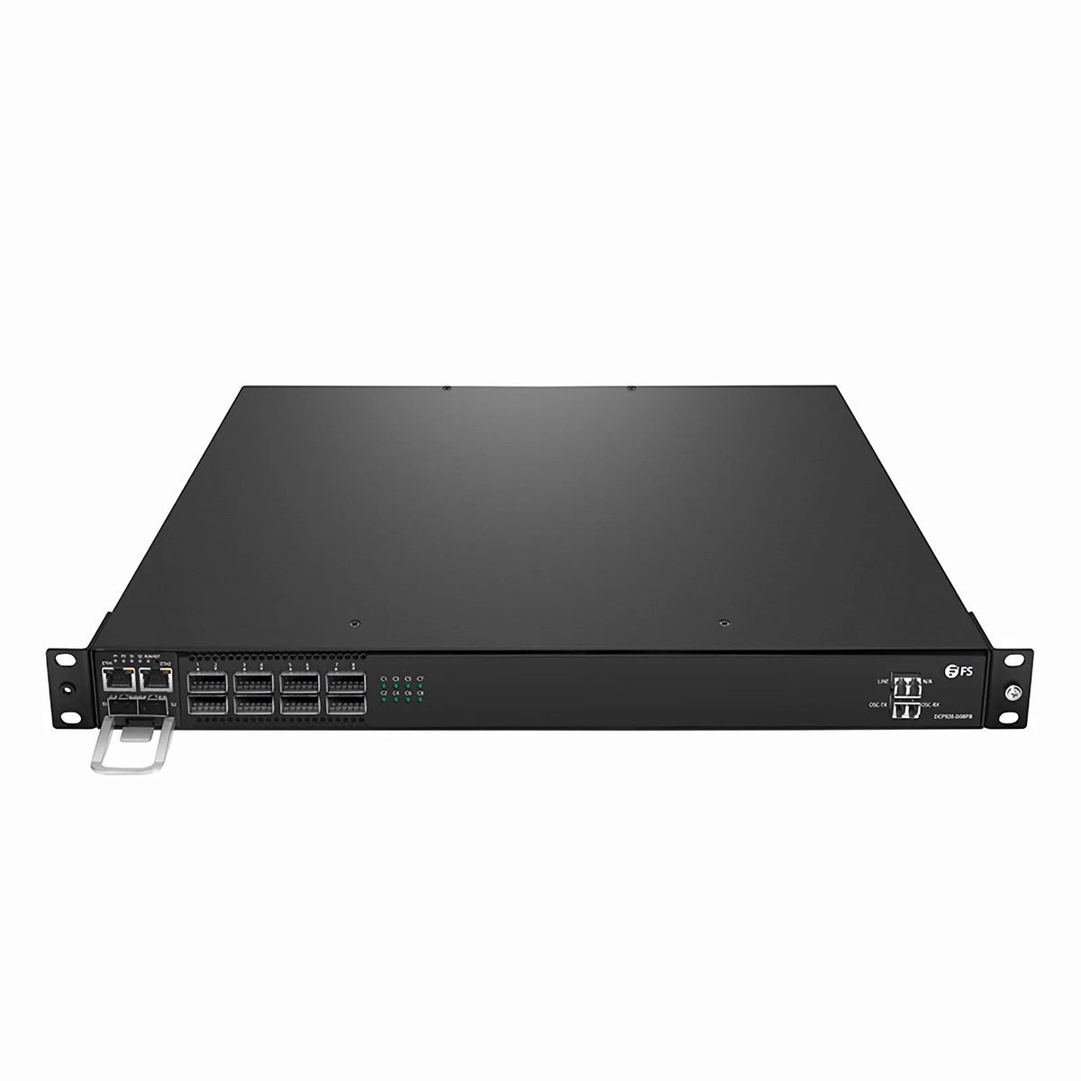 SFPS DCP920-D08PB, 8 Channel 100G DWDM PAM4 Active Multiplexer, C21-C36, 8 x 100G QSFP28, Single Fiber, Side-B, with Built-in 100G PAM4 Module, 1U Rack Mount, 0-80km, Support AmpCon-T/Web Network Management SFPS