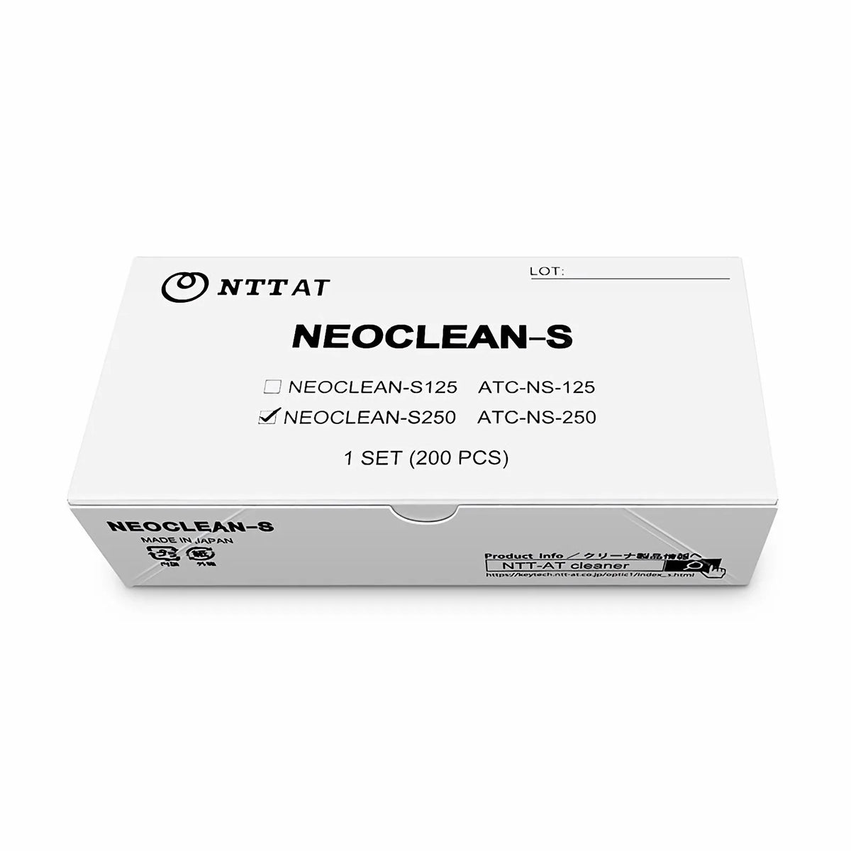 SFPS NEOCLEAN-S Fiber Optic Cleaning Sticks 2.5mm, Anti-static Grade (200pcs/Pack) SFPS