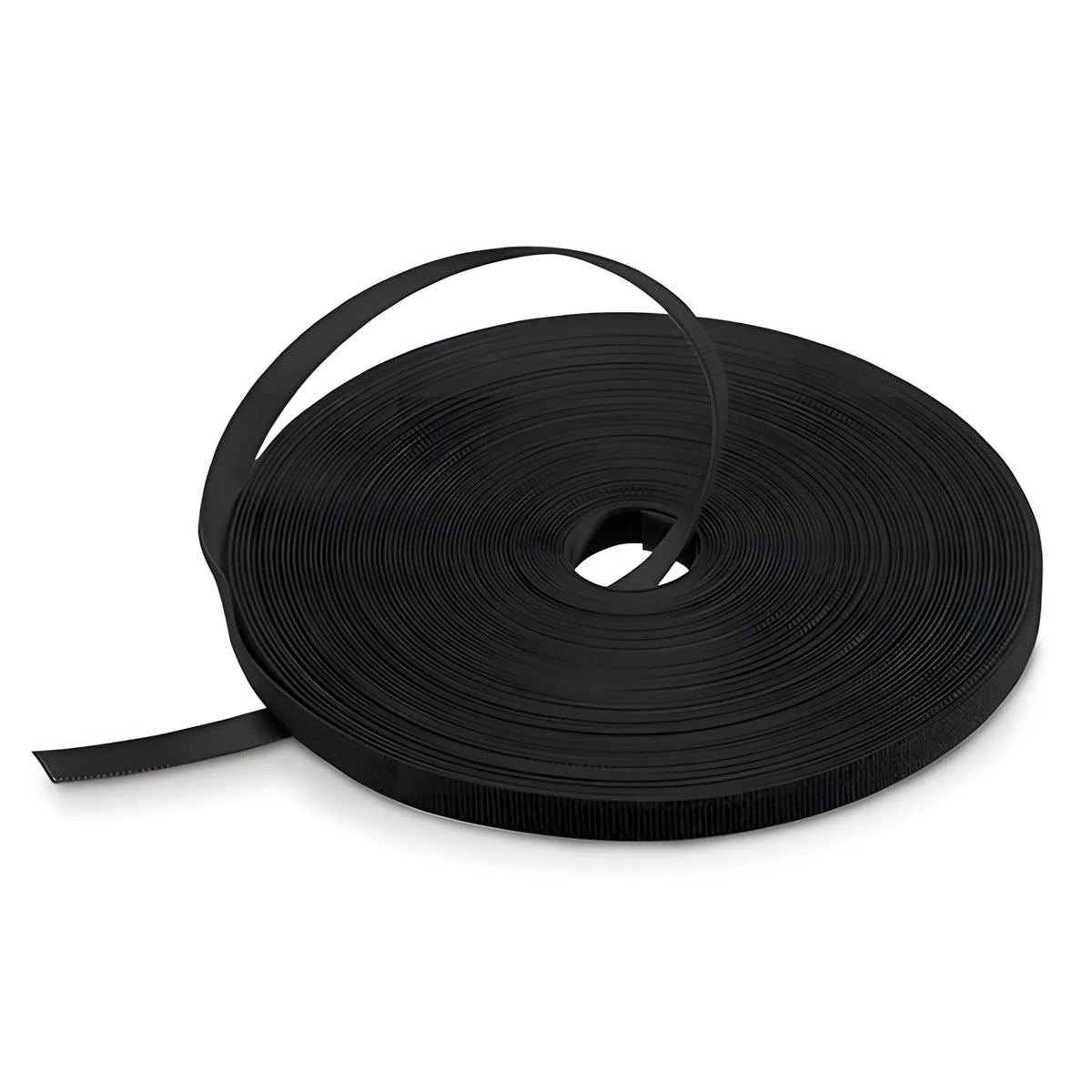 SFPS 25m/Roll 1000in.L x 0.48in.W Hook and Loop Reusable Cable Ties-Black SFPS