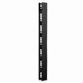 SFPS Vertical Single Sided Steel Cable Manager, 45RU, Bend Radius Finger, 5.5 in. Wide SFPS