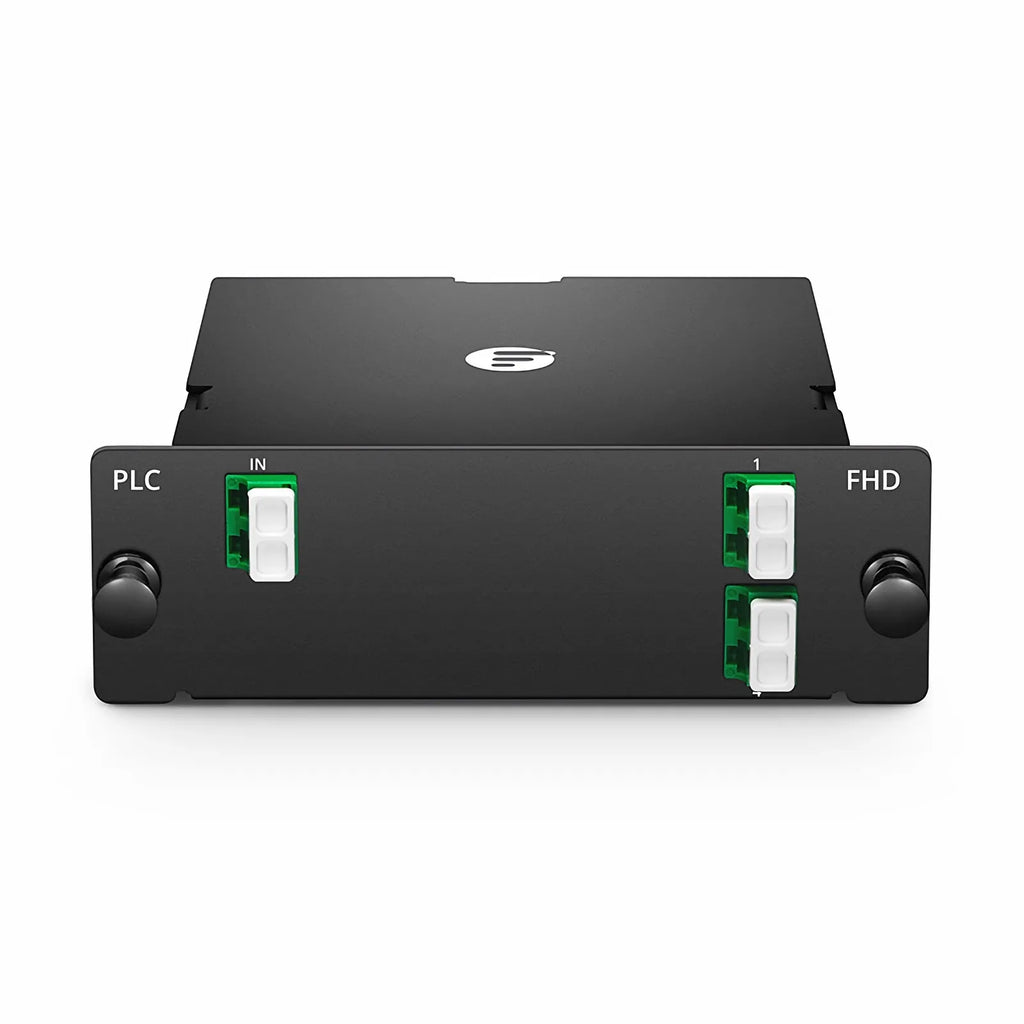 SFPS 1 x 4 PLC Fiber Splitter, Standard FHD Cassette LC/APC, Singlemode, for Optical LAN SFPS