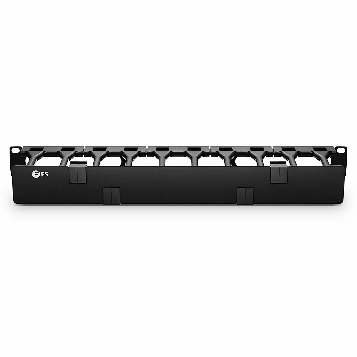 SFPS Horizontal Single Sided Steel Manager, 1RU, Finger Duct with Cover, 4.44 in. Depth SFPS