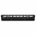 SFPS Horizontal Single Sided Steel Manager, 1RU, Finger Duct with Cover, 4.44 in. Depth SFPS
