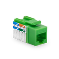 SFPS Cat6 RJ45 (8P8C) Unshielded Punch Down Keystone Jack Module, Green, 12Pcs/Pack SFPS