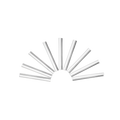 SFPS 1.2 x 30mm Fiber Optic Splice Protection Sleeve, Single Fiber, 50pcs/pkg SFPS