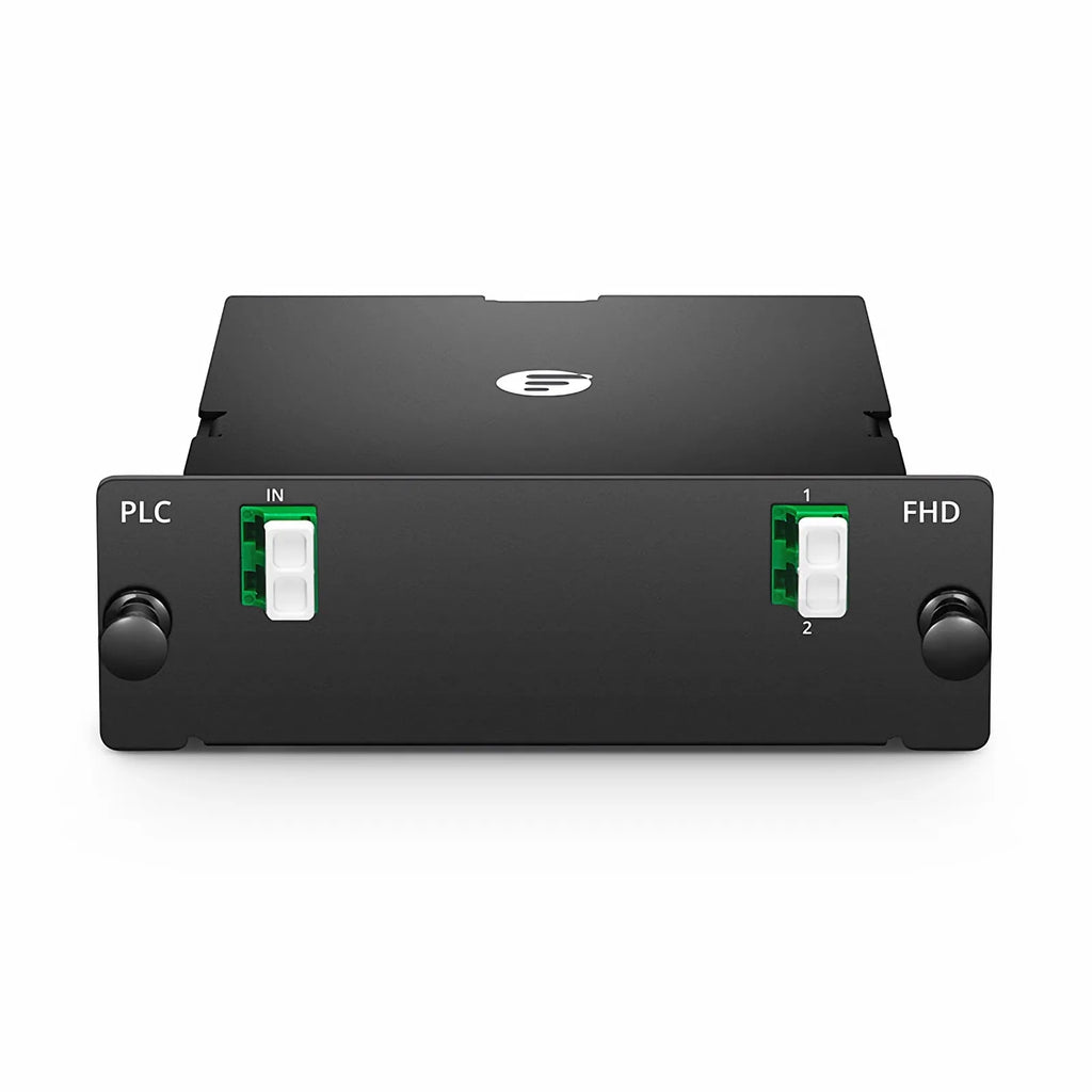 SFPS 1 x 2 PLC Fiber Splitter, Standard FHD Cassette LC/APC, Singlemode, for Optical LAN SFPS