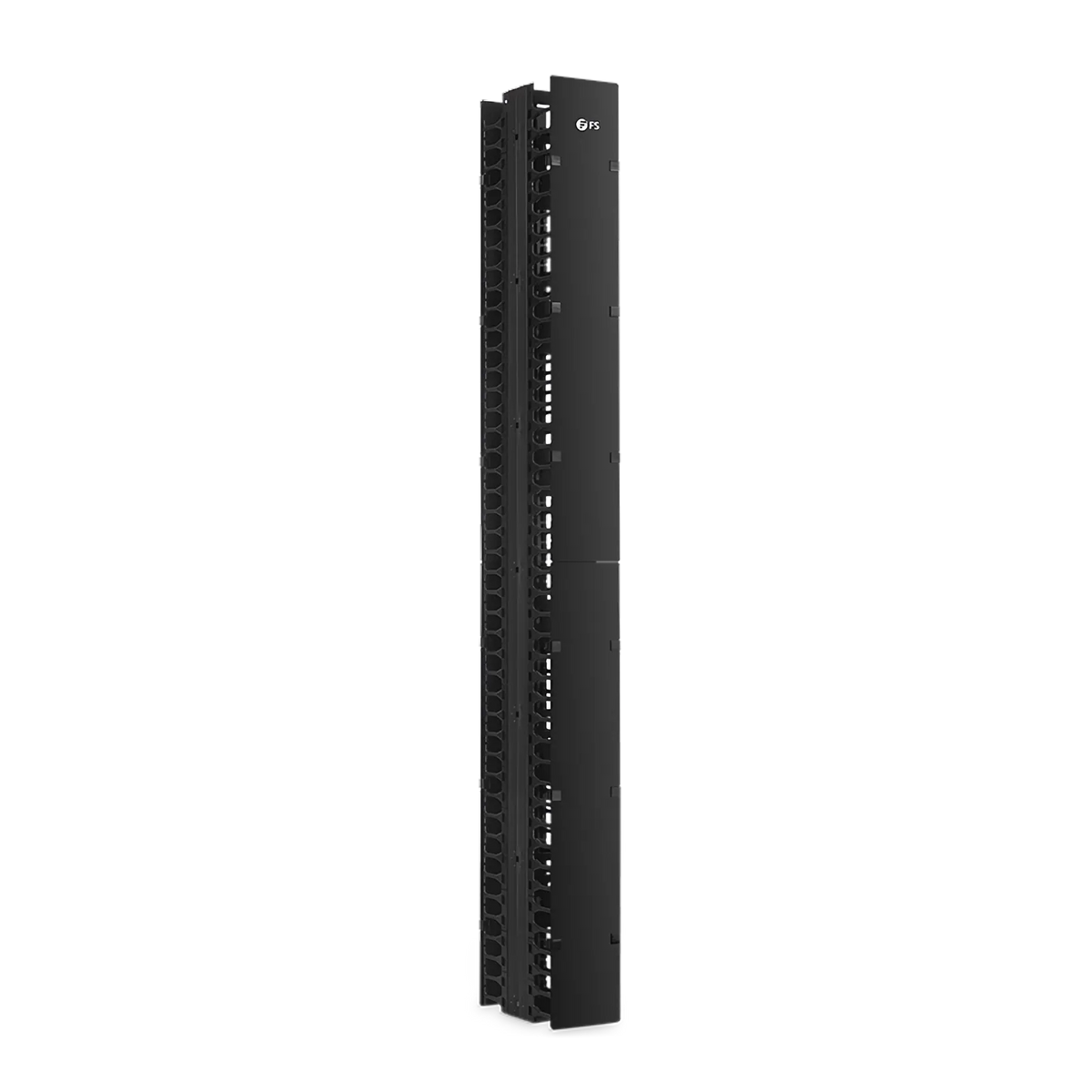 SFPS Vertical Dual Sided Steel Cable Manager, 45RU, Bend Radius Finger, 5.5 in. Wide SFPS