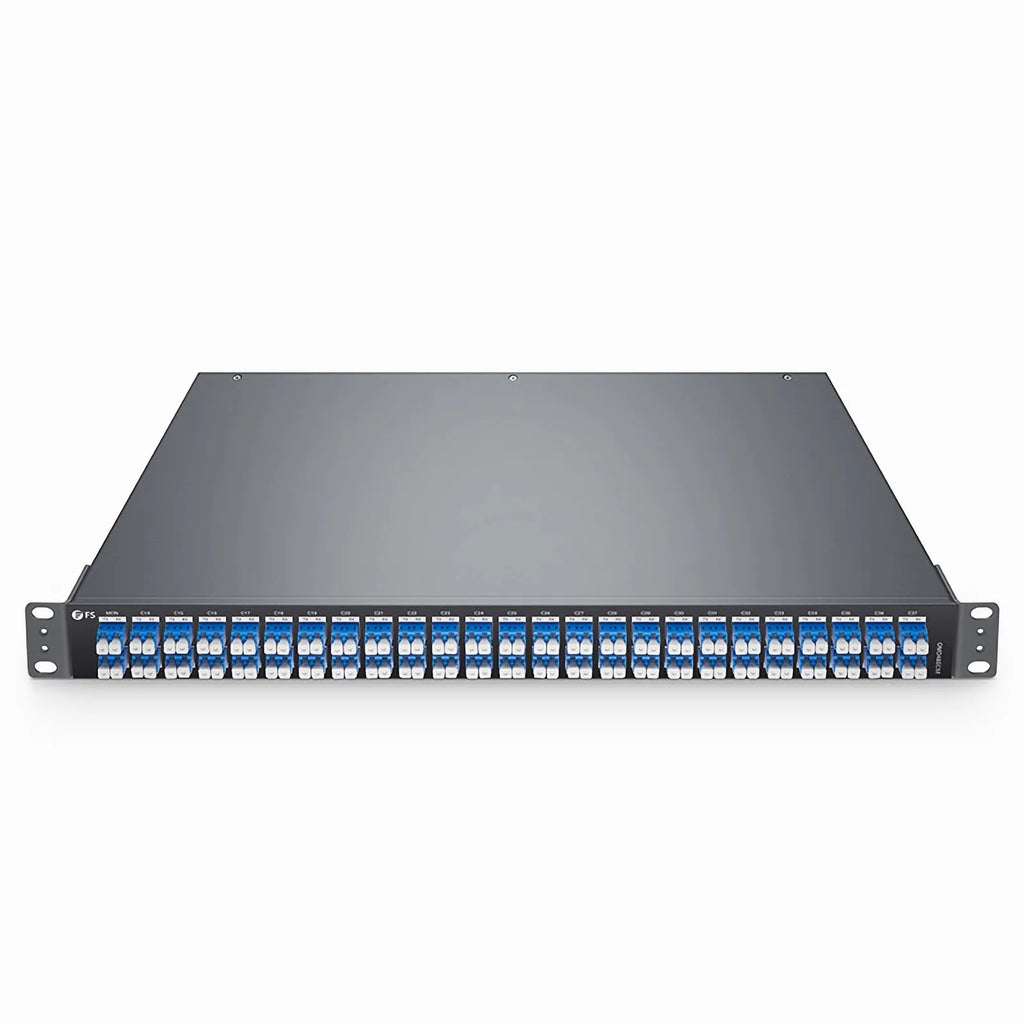 SFPS OMD48ECM, 48 Channels 100GHz C14-C61 Passive, Dual Fiber DWDM Mux and Demux with Monitor Port, LC/UPC, 1U Rack SFPS