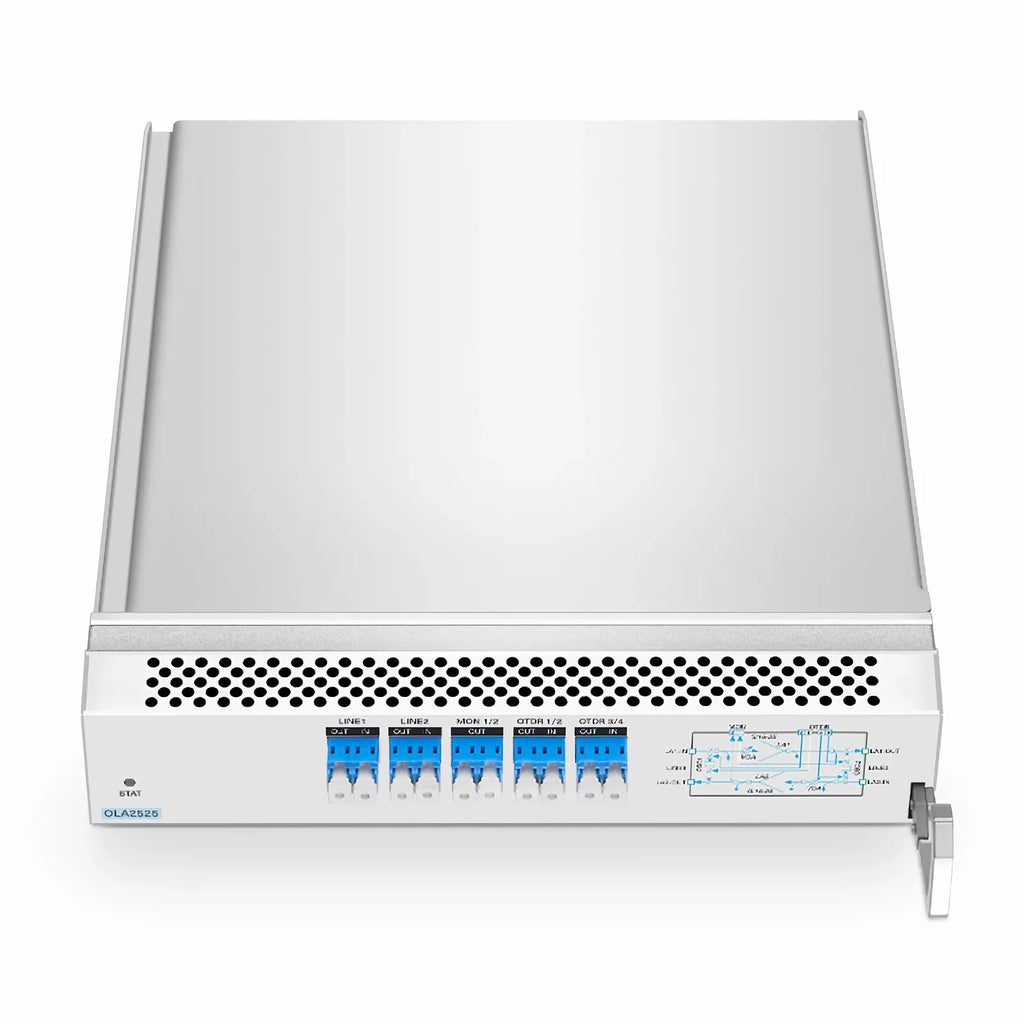 SFPS D7000 OLA2525, DWDM EDFA In-line Amplifier with Dual LA 15-25dB Gain, 21.5dBm Output for D7000 Series Managed Chassis, with Built in OSC, VOA SFPS