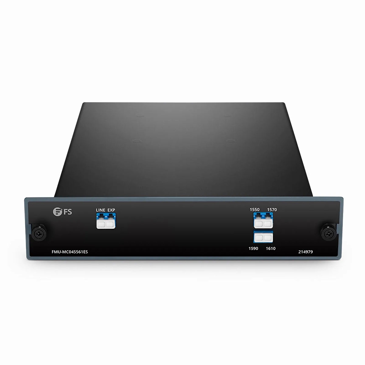 SFPS 4 Channels CWDM Mux or Demux, 1550-1610nm, with Expansion Port, 1.5dB Typical IL, LC/UPC, Single Fiber, FMU Plug-in Module SFPS