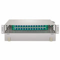 SFPS 2U Rack Mount Fiber Optic Distribution Panel, 48 Fibers OS2 Single Mode, 24 x LC UPC Duplex (Blue) Adapter SFPS
