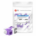 SFPS Cat6 RJ45 (8P8C) Unshielded Punch Down Keystone Jack Module, Purple (10 pcs/Pack) SFPS
