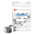 SFPS Cat6 RJ45 (8P8C) Unshielded Punch Down Keystone Jack Module, Gray (10 pcs/Pack) SFPS