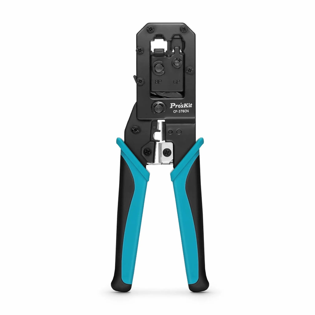SFPS Pro'sKitA® All-in-one Modular Tool, Wire Stripper Cutter Crimper for 6P/8P Modular Plugs with Safety Baffle SFPS