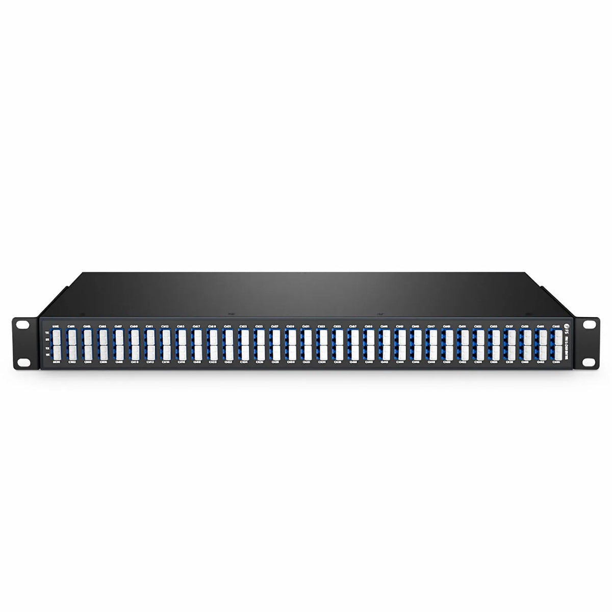 SFPS 64 Channels DWDM Mux Demux, Super C-band 75GHz 191.3625-196.0875THz, with Monitor Port, 5.8dB Typical IL, LC/UPC, Dual Fiber, FMU 1U Rack Mount SFPS
