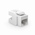 SFPS Cat6 RJ45 (8P8C) Unshielded Punch Down Keystone Jack Module, White (10 pcs/Pack) SFPS