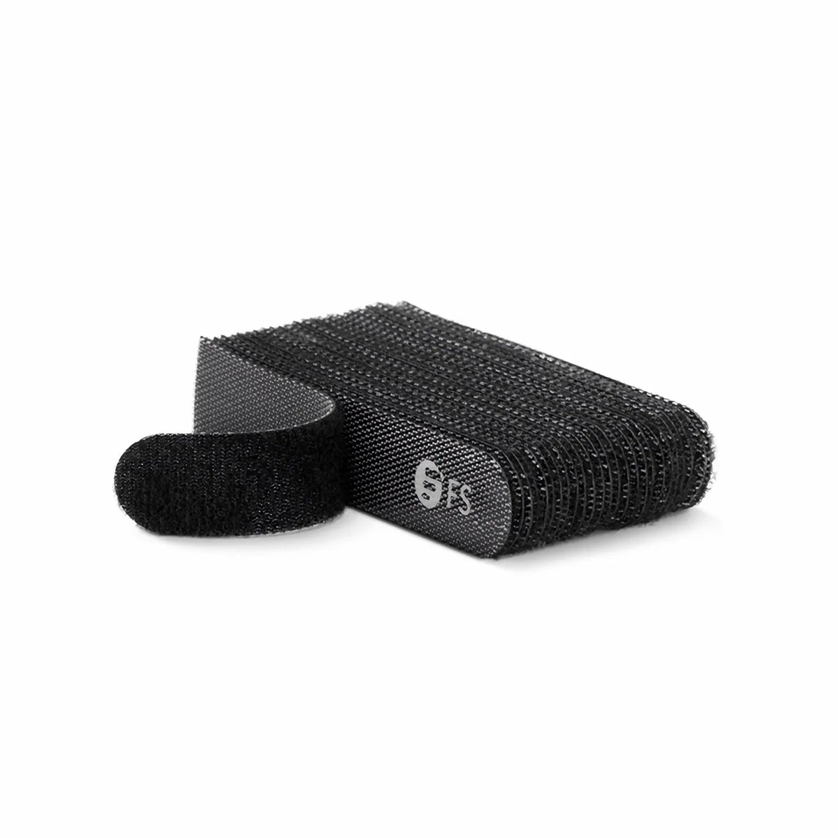 SFPS 25pcs/Bag 2.95in.L x 0.59in.W Hook and Loop Cable Ties, Pre-Cut Design, Self-bundling, Black SFPS