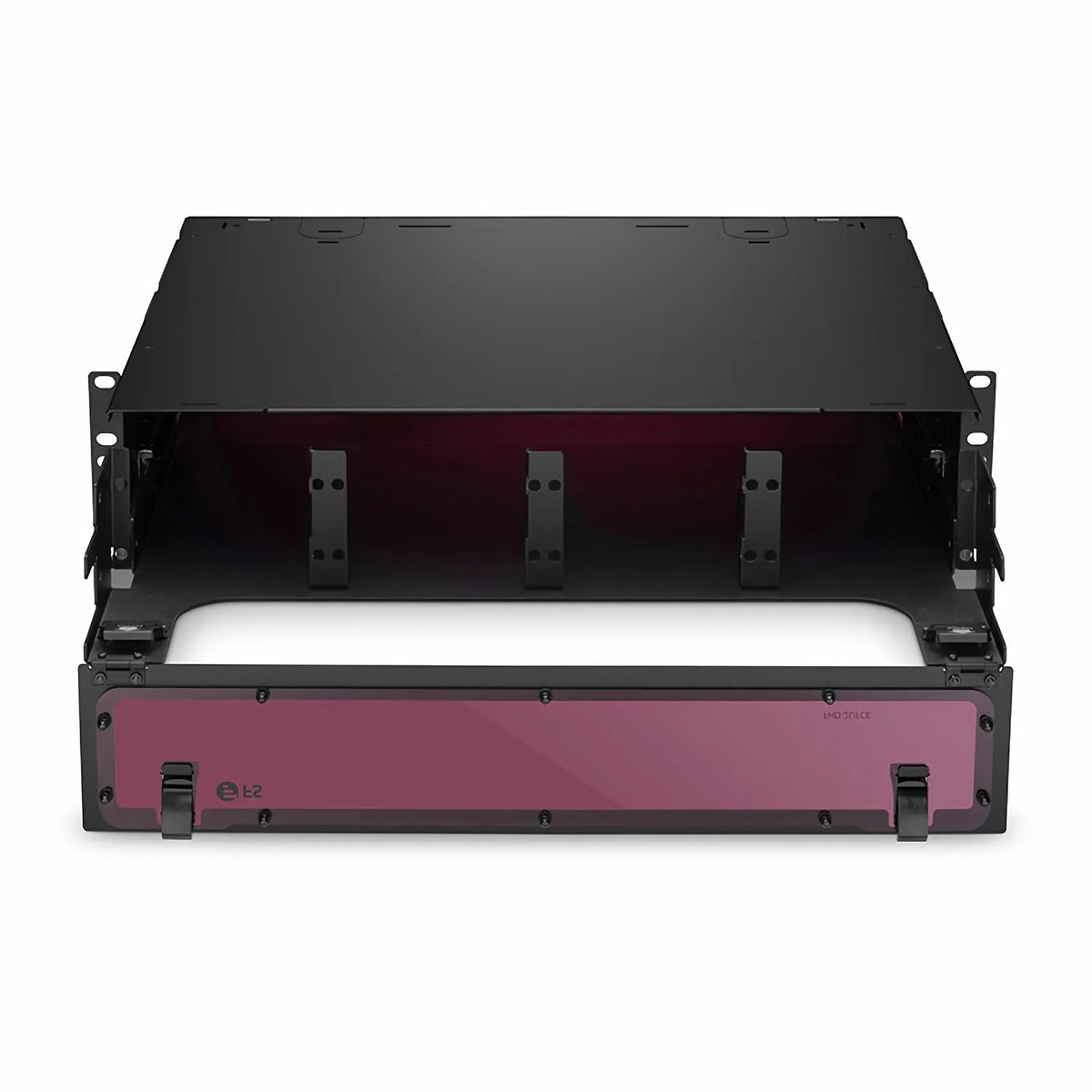 SFPS FHDA High Density 2U Rack Mount Enclosure Unloaded, Sliding Drawer, Holds up to 8 x FHDA Cassettes, Panels or Splice Trays, 288 Fibers (LC) SFPS