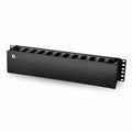 SFPS Horizontal Single Sided Manager, 2RU, Finger Duct with Cover, 3.43 in. Depth SFPS