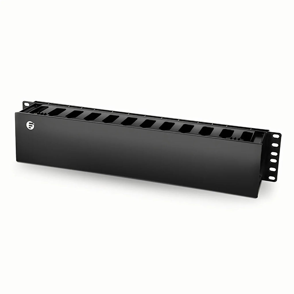 SFPS Horizontal Single Sided Manager, 2RU, Finger Duct with Cover, 3.43 in. Depth SFPS