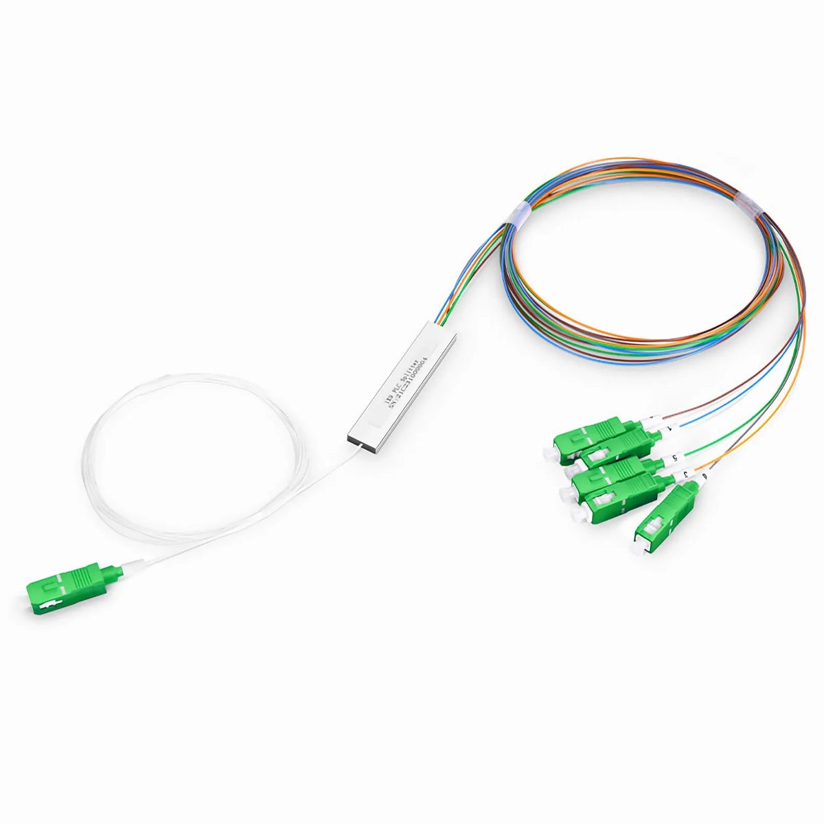 SFPS Customized 1 x 5 Unbalanced PLC Fiber Splitter, Singlemode SFPS