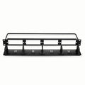 SFPS FHDA High Density 1U Rack Mount Blank Enclosure Unloaded, Detachable Cable Management Lacer Panel and Bar, Holds up to 4 x FHDA Panels, 144 Fibers (LC) SFPS