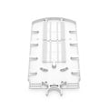 SFPS 48 Fibers Fusion Splice Tray for Heat-Shrink Fusion Splices, 0.47" x 5.51" x 12.87", Suitable for FS-S074-1O6R-6-48F SFPS