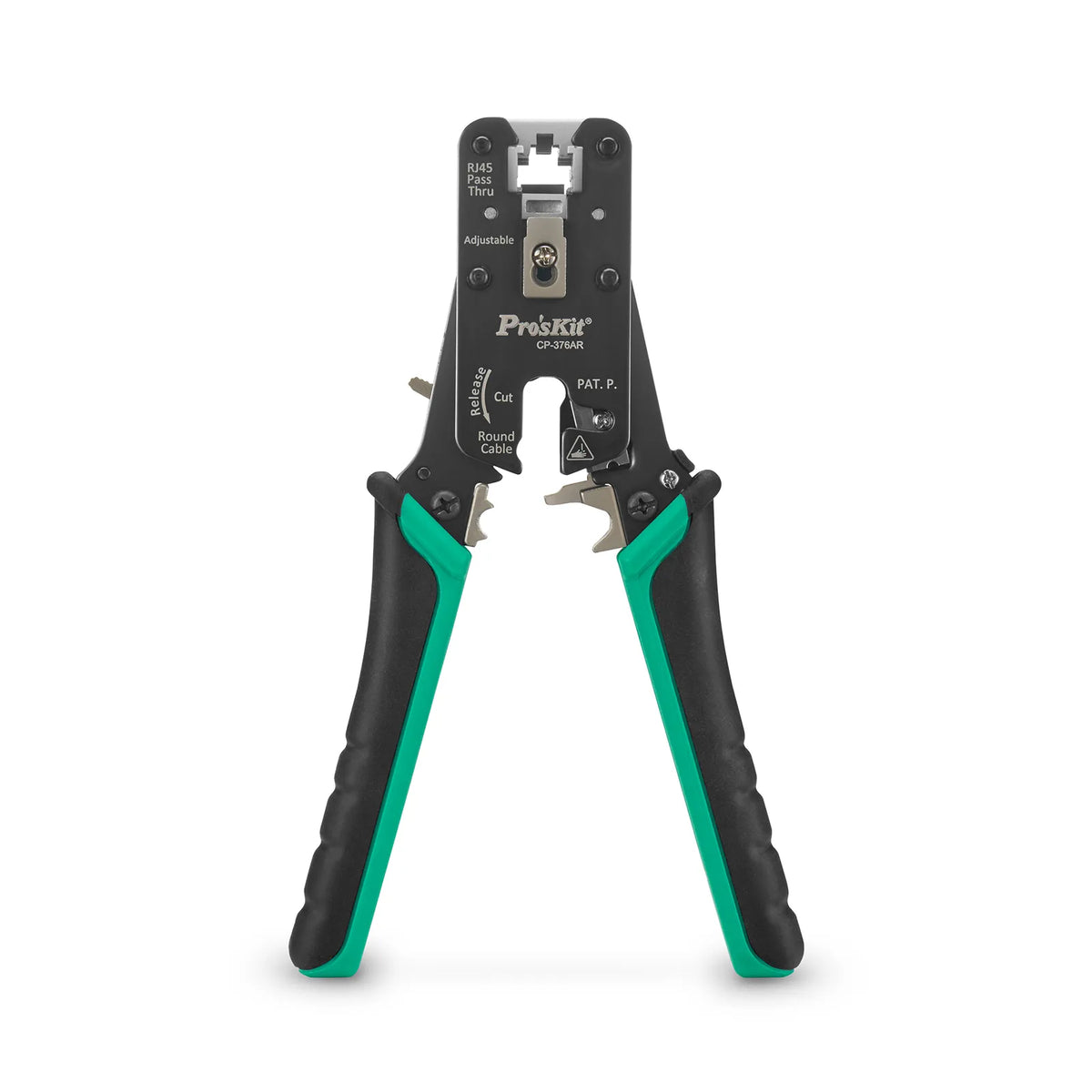SFPS Cat5/6/7 RJ45 Pass-Through Professional Modular Crimper with Built-in Wire Cutter and Stripper SFPS