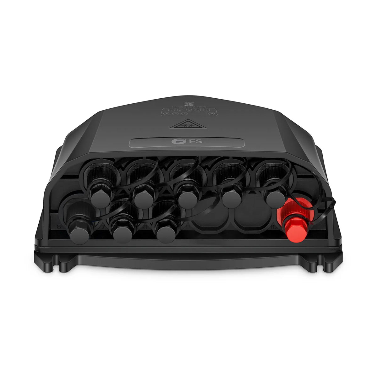 SFPS Fully Pre-Terminated End Box for Quick ODN, 9 ports, Hot-Melting (Non-open), 1x 8 splitter, SC Hardened Adapter, Insertion Loss 10.8dB, Return Loss 55dB, PP+GF, IP68, Wall/Pole/Aerial, Indoor/Outdoor SFPS