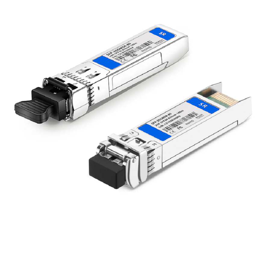 SFPS Cisco Compatible 10/25GBASE-SR SFP28 Dual-rate 850nm 100m DOM Duplex LC/UPC MMF Optical Transceiver Module SFPS