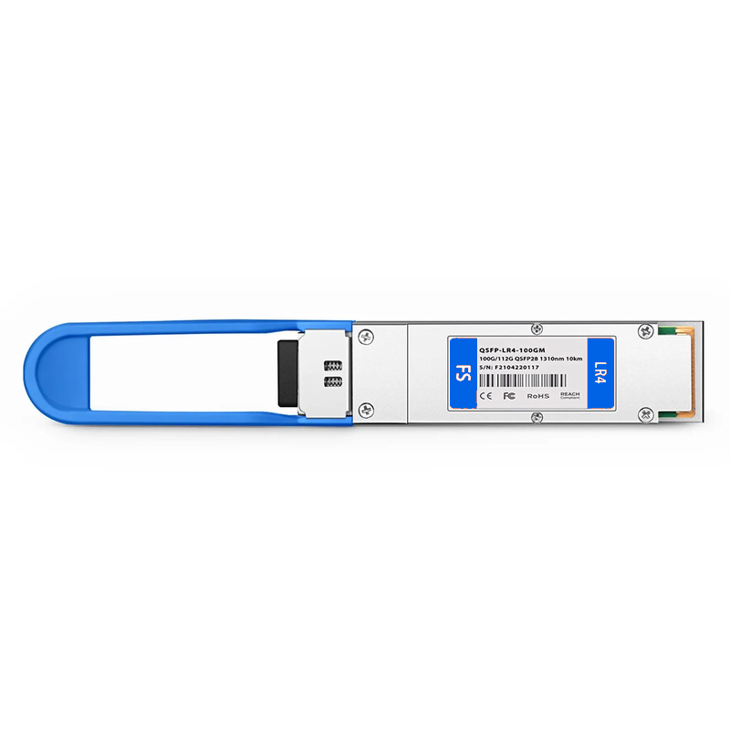 SFPS Cisco Compatible 100GBASE-LR4 and 112GBASE-OTU4 QSFP28 Dual Rate 4 x 25G NRZ 1310nm 10km DOM Duplex LC/UPC SMF Optical Transceiver Module SFPS