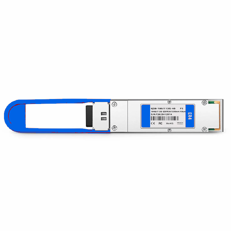 SFPS HW QSFP-100/112G-ER4 Compatible 100GBASE-ER4 and 112G OTU4 QSFP28 Dual Rate 4 x 25G NRZ 1310nm 40km DOM Duplex LC/UPC SMF Optical Transceiver Module SFPS