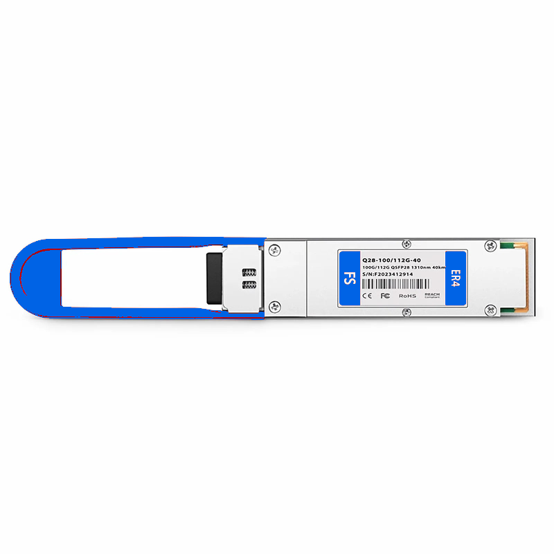 SFPS Cisco QSFP-100/112G-ER4 Compatible 100GBASE-ER4 and 112G OTU4 QSFP28 Dual Rate 4 x 25G NRZ 1310nm 40km DOM Duplex LC/UPC SMF Optical Transceiver Module SFPS
