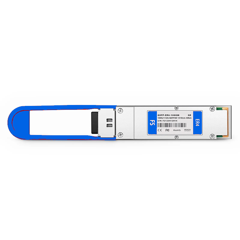 SFPS Generic Compatible 100GBASE-ER4 and 112G OTU4 QSFP28 Dual Rate 4 x 25G NRZ 1310nm 40km DOM Duplex LC/UPC SMF Optical Transceiver Module SFPS