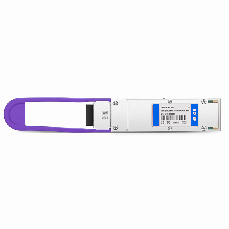 SFPS HW QSFP-100G-ER4-Lite Compatible 100GBASE-ER4L QSFP28 4 x 25G NRZ 1310nm 40km DOM Duplex LC/UPC SMF Optical Transceiver Module SFPS