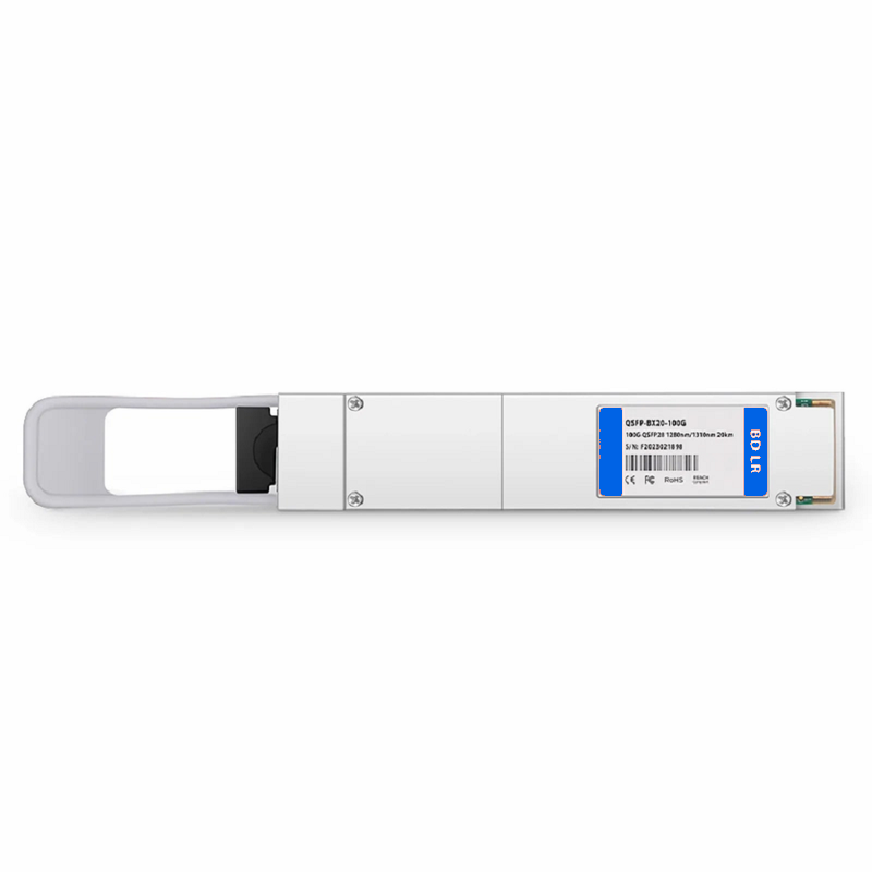 SFPS Cisco Compatible 100GBASE-BX20-U QSFP28 BiDi 4 x 25G NRZ 1280nm-TX/1310nm-RX 20km DOM Simplex LC/UPC SMF Optical Transceiver Module SFPS