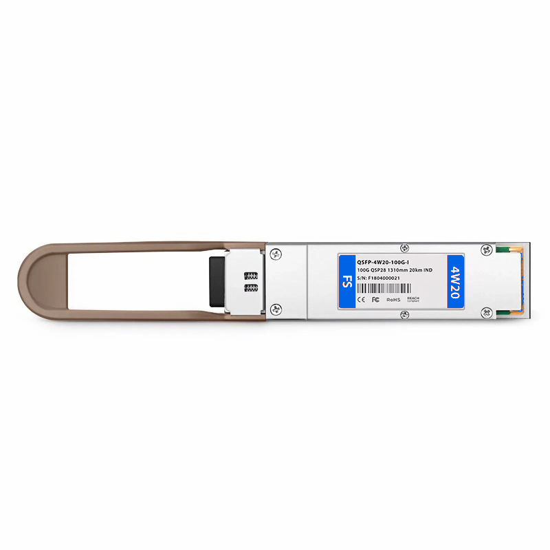 SFPS Cisco Compatible 100GBASE-4WDM-20 QSFP28 4 x 25G NRZ 1310nm 20km DOM Duplex LC /UPC SMF Optical Transceiver Module (Industrial) SFPS