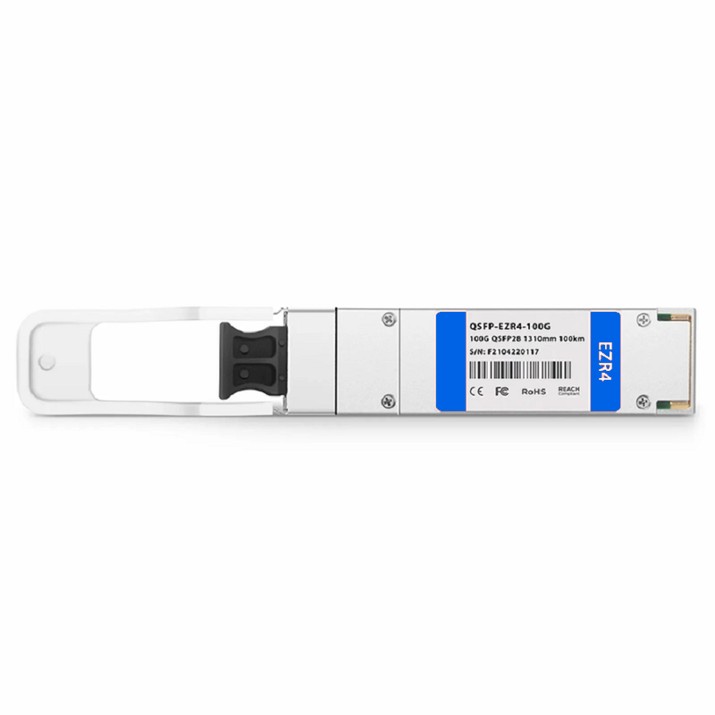 SFPS Extreme Compatible 100GBASE-ER4 QSFP28 4 x 25G NRZ 1310nm 60km DOM Duplex LC/UPC SMF Optical Transceiver Module SFPS