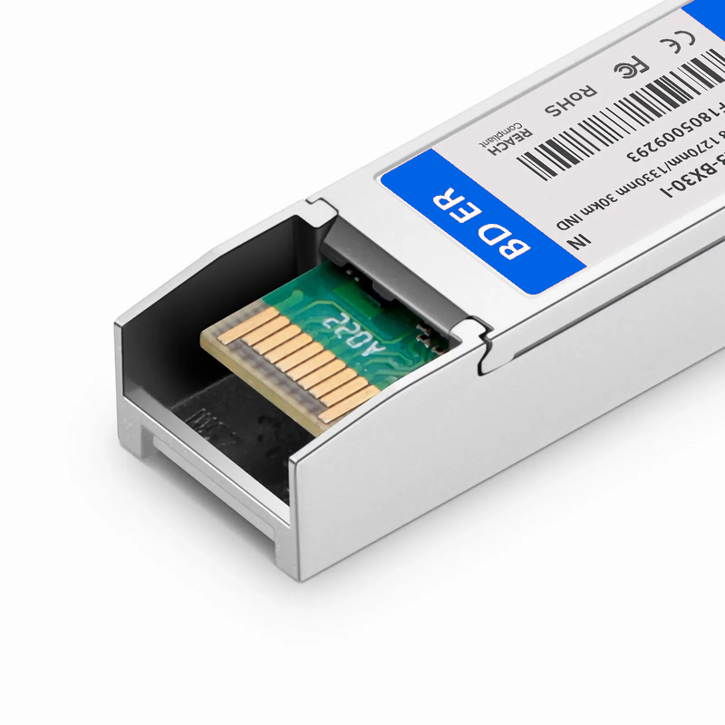 SFPS Intel Compatible 25GBASE-U SFP28 BiDi 1270nm-TX/1310nm-RX 30km DOM Simplex LC/UPC SMF Optical Transceiver Module (Industrial) SFPS
