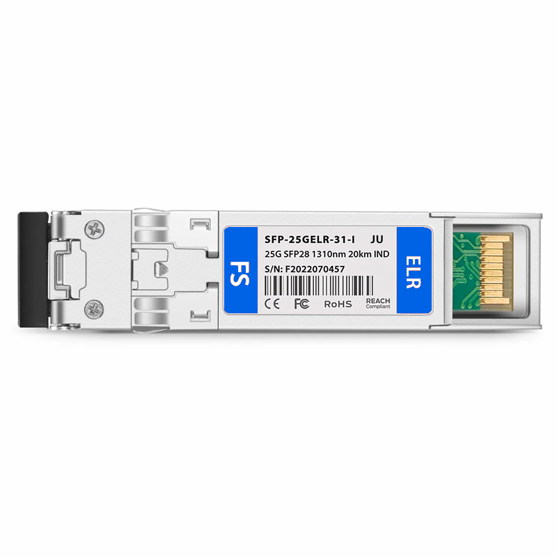 SFPS Intel Compatible 25GBASE-LR SFP28 1310nm 20km DOM Duplex LC/UPC SMF Optical Transceiver Module (Industrial) SFPS
