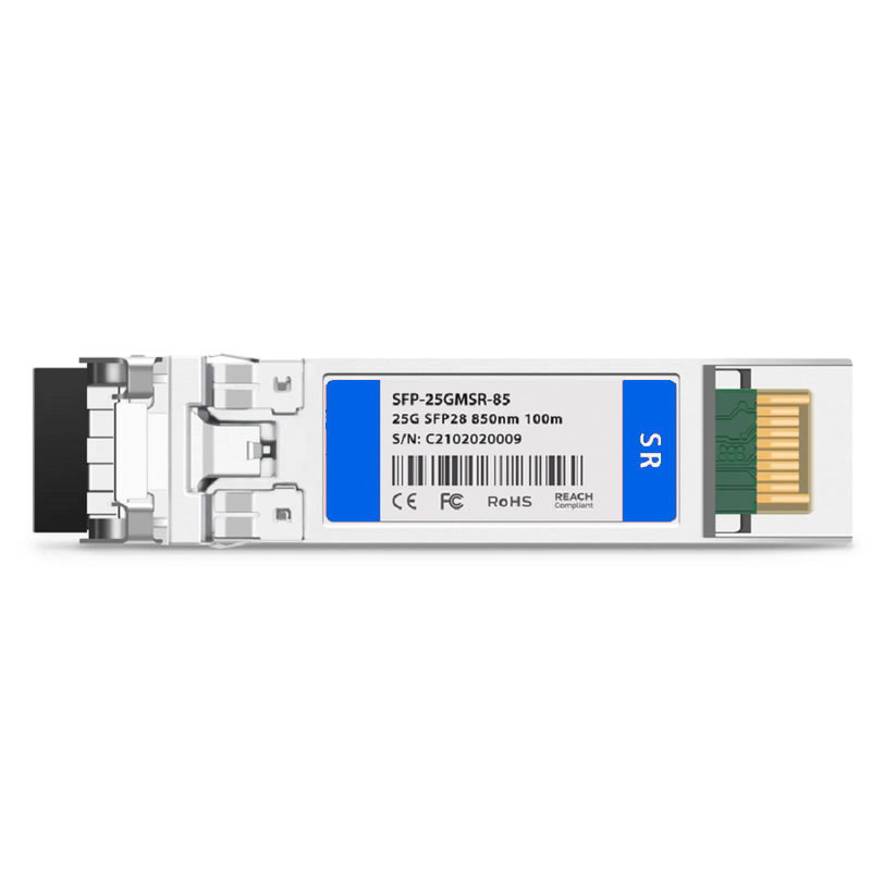 SFPS Cisco Compatible 10/25GBASE-SR SFP28 Dual-rate 850nm 100m DOM Duplex LC/UPC MMF Optical Transceiver Module SFPS