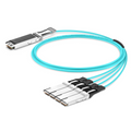 SFPS 10m (33ft) Arista Networks Compatible 400G OSFP 8 x 50G PAM4 Finned Top to 4 x 100G QSFP28 4 x 25G NRZ Active Optical Breakout Cable SFPS