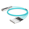 SFPS 20m (66ft) Arista Networks Compatible 400G OSFP 8 x 50G PAM4 Finned Top to 4 x 100G QSFP28 4 x 25G NRZ Active Optical Breakout Cable SFPS