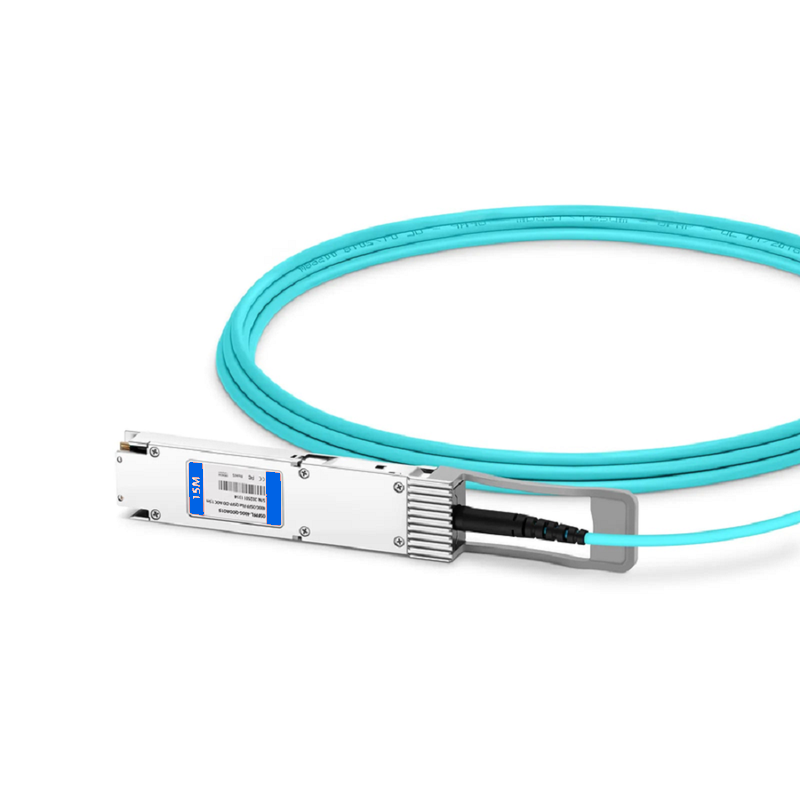 SFPS 20m (66ft) Arista Networks Compatible 400G OSFP 8 x 50G PAM4 Finned Top to 4 x 100G QSFP28 4 x 25G NRZ Active Optical Breakout Cable SFPS