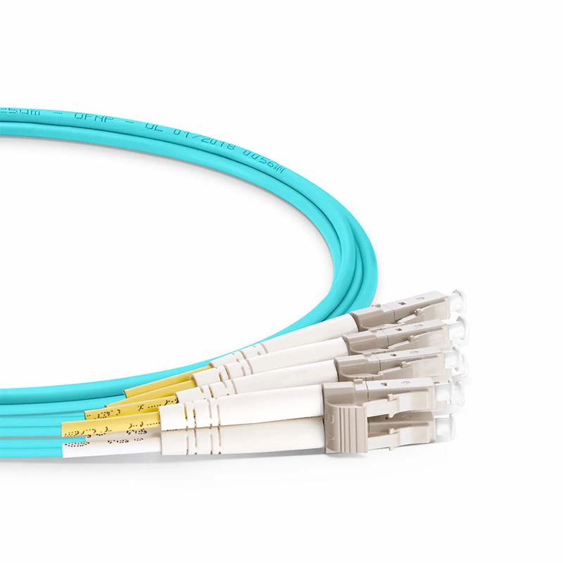 SFPS 15m (49ft) Brocade Compatible 100G QSFP28 4 x 25G NRZ to 4 Duplex LC 25G NRZ Active Optical Breakout Cable SFPS