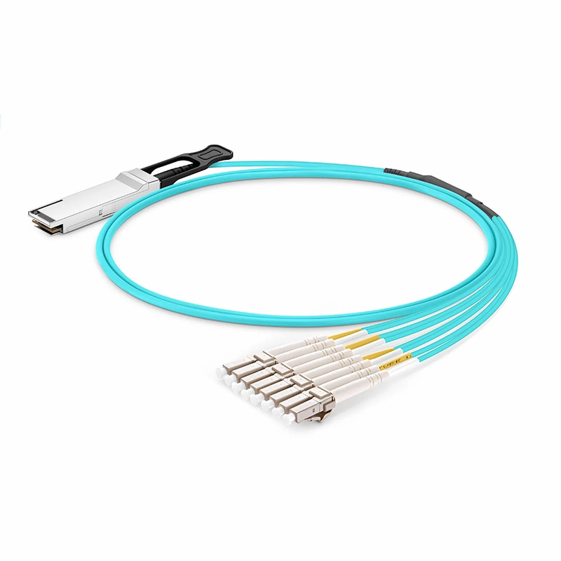 SFPS 3m (10ft) Cisco Compatible 100G QSFP28 4 x 25G NRZ to 4 Duplex LC 25G NRZ Active Optical Breakout Cable SFPS