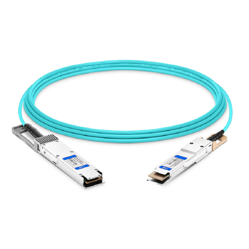 SFPS 20m (66ft) Cisco Compatible 400G OSFP 8 x 50G PAM4 Flat Top to 400G QSFP-DD 8 x 50G PAM4 Active Optical Cable SFPS