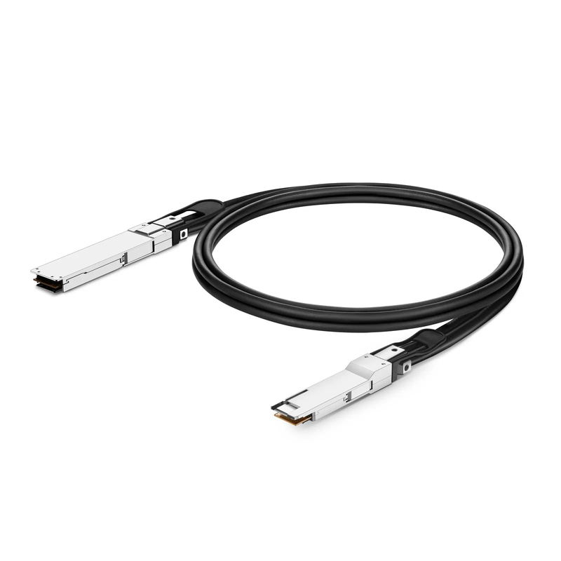 SFPS 3m (10ft) Broadcom Compatible 400G OSFP 8 x 50G PAM4 Flat Top to 400G QSFP-DD 8 x 50G PAM4 Passive Direct Attach Copper Twinax Cable SFPS