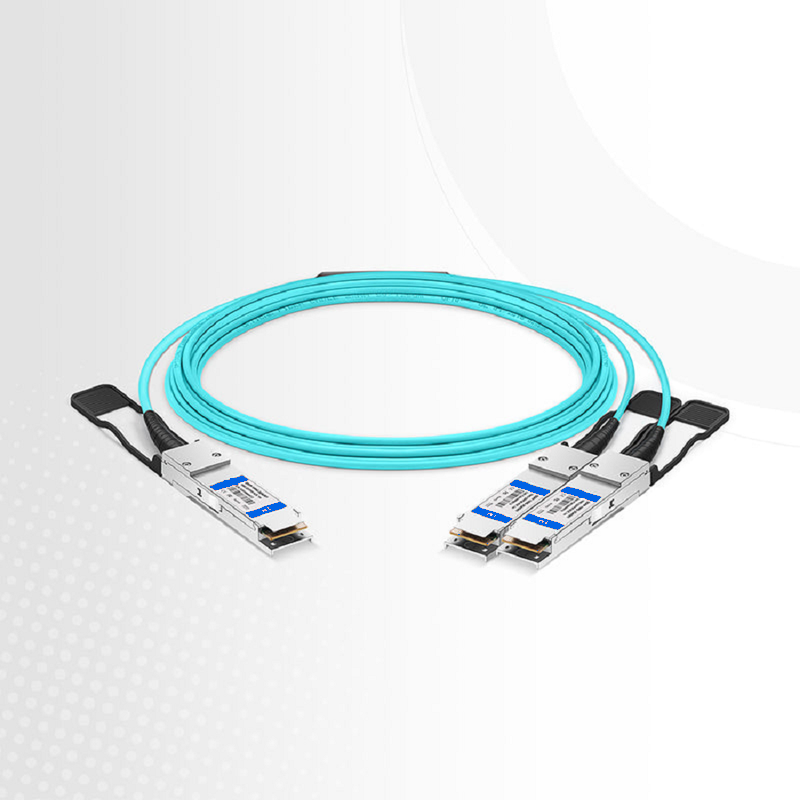 SFPS 50m (164ft) Cisco Compatible 100G QSFP28 4 x 25G NRZ to 2 x 50G QSFP28 2 x 25G NRZ Active Optical Breakout Cable SFPS
