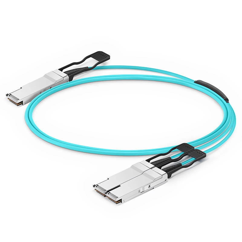 SFPS 5m (16ft) Cisco Compatible 100G QSFP28 4 x 25G NRZ to 2 x 50G QSFP28 2 x 25G NRZ Active Optical Breakout Cable SFPS